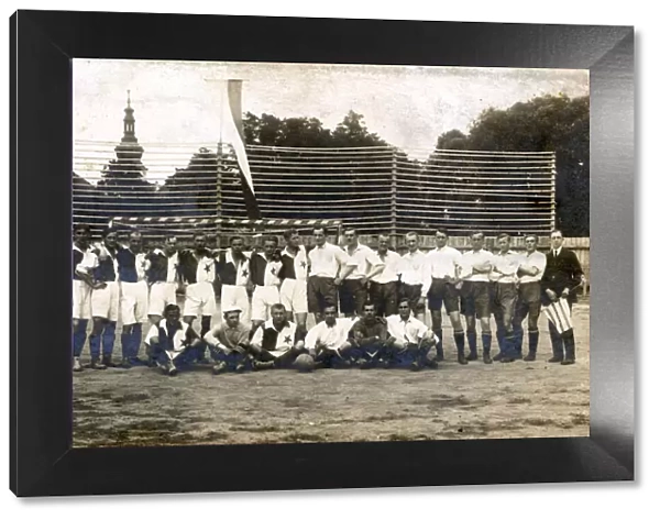 Football team photo, Slavia Prague, Czech Republic
