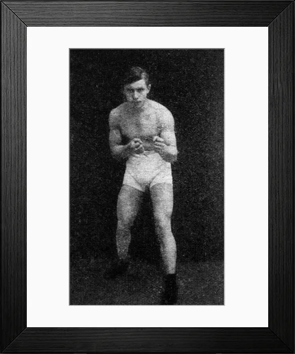 Framed Print : Piet Hobin (Pete Hoban), Belgian boxer Framed Print : Piet Hobin (Pete Hoban), Belgian boxer