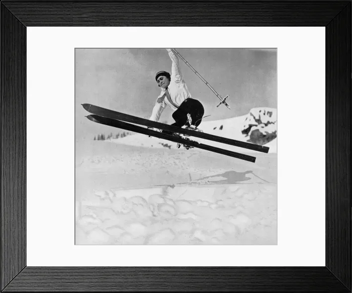Framed Print : Lili D Alvarez - ski jump at St. Moritz Framed Print : Lili D Alvarez - ski jump at St. Moritz