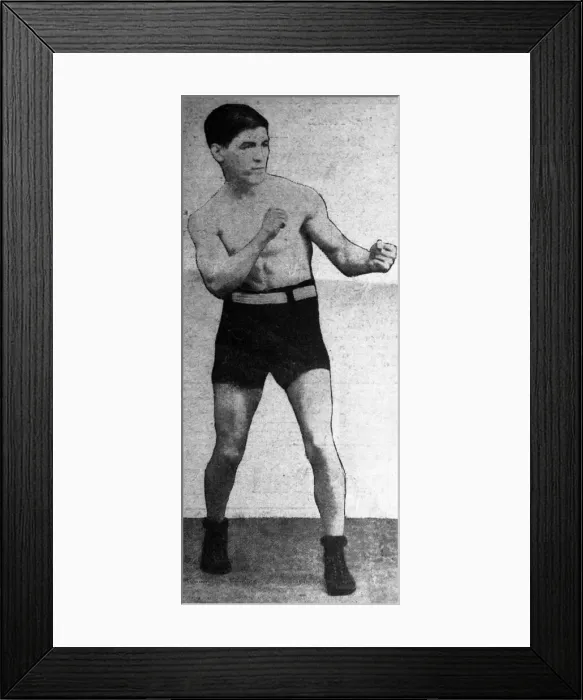 Framed Print : Johnny Hughes, English boxer Framed Print : Johnny Hughes, English boxer