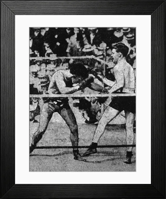 Framed Print : Boxing match, Wolgast v Moran, San Francisco, USA Framed Print : Boxing match, Wolgast v Moran, San Francisco, USA