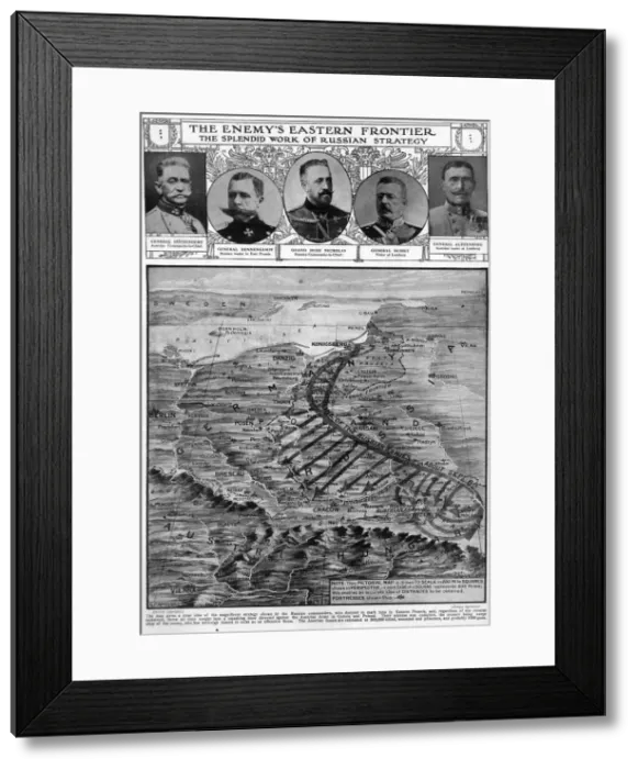 Framed Print : WW1 - The Enemys Eastern Frontier - 1914 Framed Print : WW1 - The Enemys Eastern Frontier - 1914