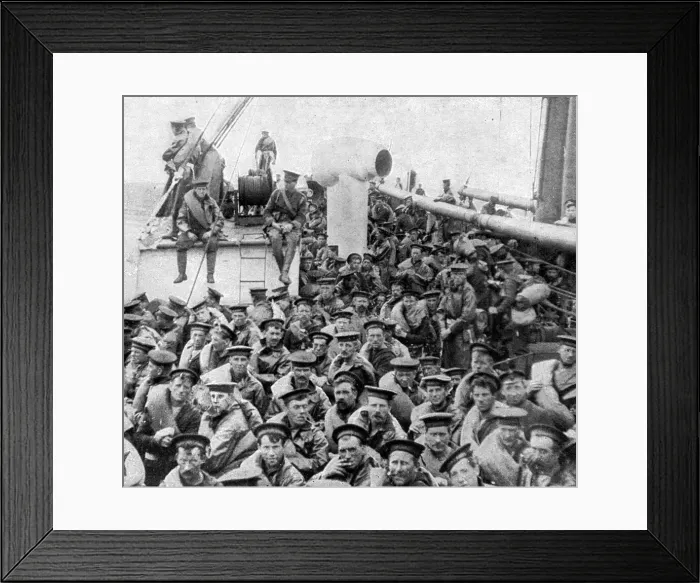 Framed Print : WW1 - The Naval Division on their way to Antwerp - 1914 Framed Print : WW1 - The Naval Division on their way to Antwerp - 1914