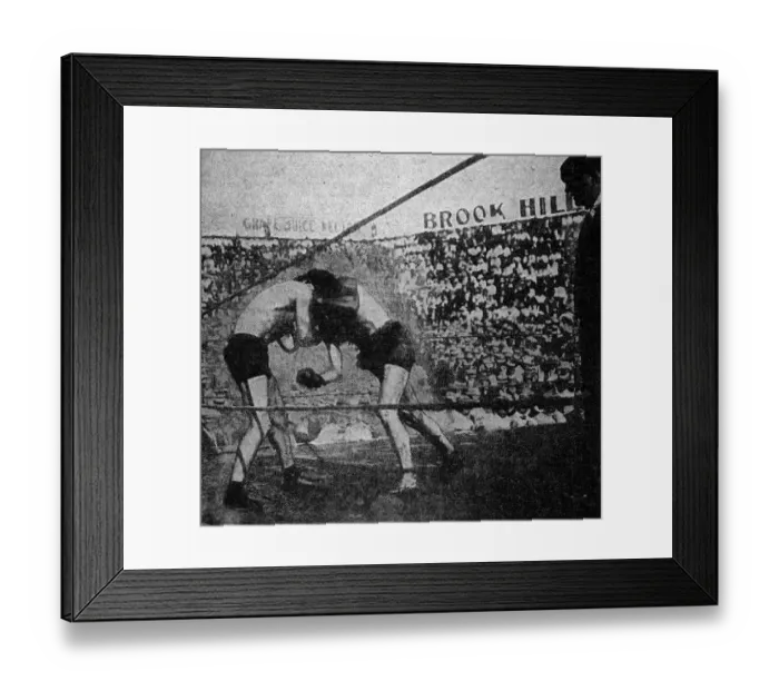 Framed Print : Boxing match, Wolgast v Rivers, Los Angeles, USA Framed Print : Boxing match, Wolgast v Rivers, Los Angeles, USA