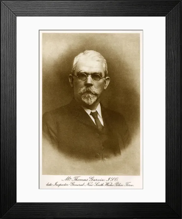 Framed Print : Thomas Garvin ISO, Inspector General, New South Wales Police Framed Print : Thomas Garvin ISO, Inspector General, New South Wales Police