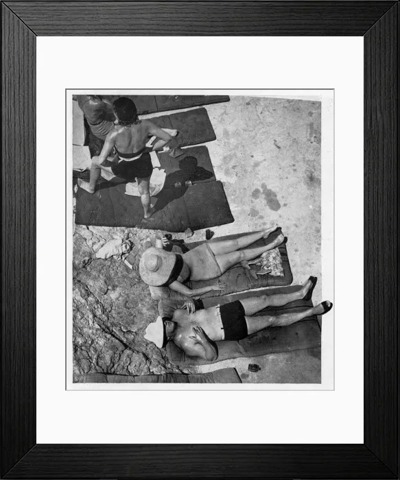 Framed Print : Sunbathers at Eden Roc Framed Print : Sunbathers at Eden Roc