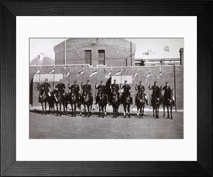 Framed Print : Mounted police, HQ Barracks, Perth, West Australia Framed Print : Mounted police, HQ Barracks, Perth, West Australia