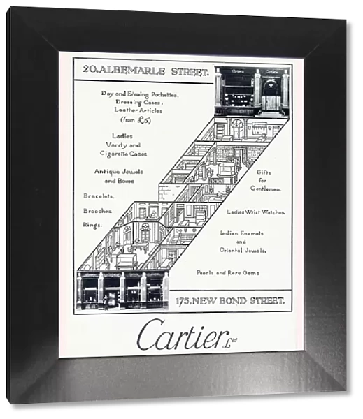 Advert for Cartier Ltd, London, jewellers