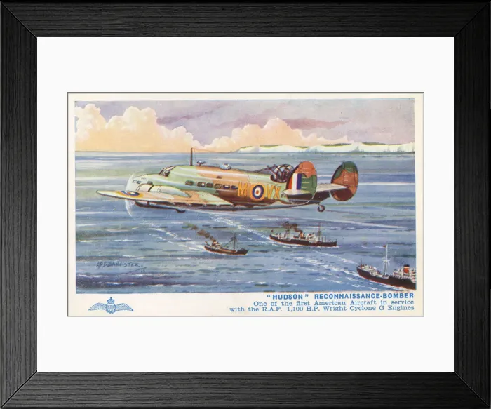 Framed Print : A Hudson Reconnaissance Bomber - RAF Framed Print : A Hudson Reconnaissance Bomber - RAF