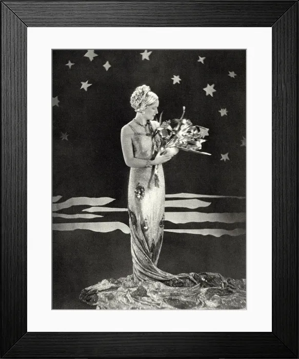 Framed Print : Costume for the Eclipse Ball, Begum Aga Khan Framed Print : Costume for the Eclipse Ball, Begum Aga Khan