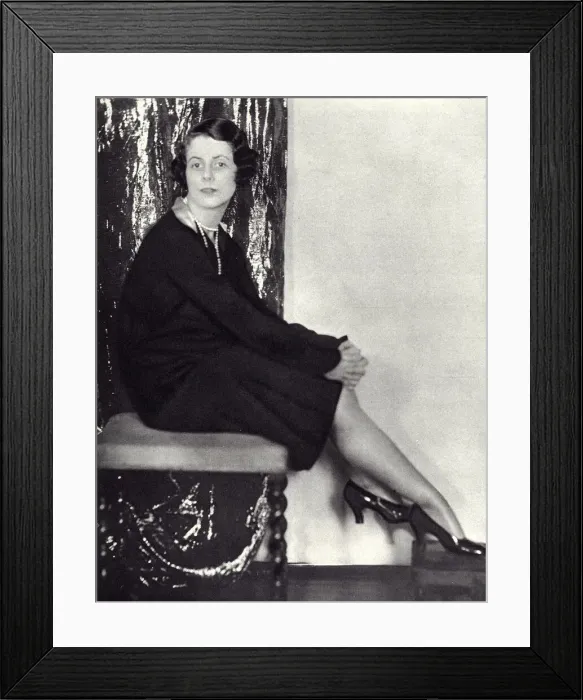 Framed Print : Lady Evelyn Graham, by Madame Yevonde Framed Print : Lady Evelyn Graham, by Madame Yevonde