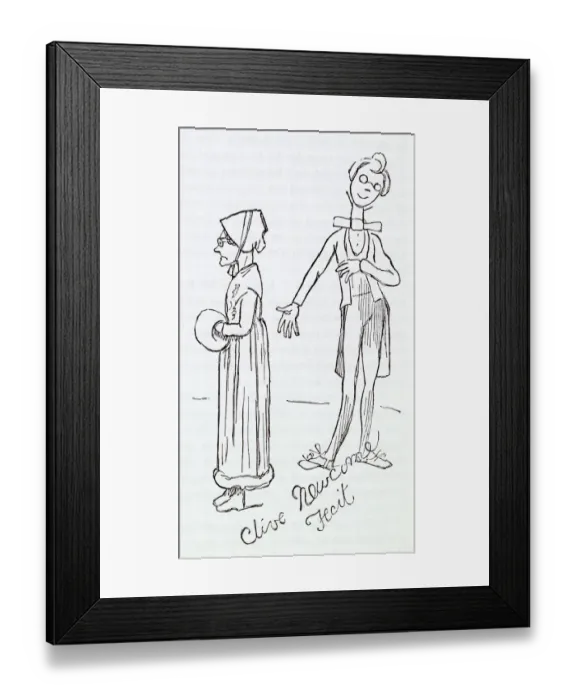 Framed Print : Illustration, The Newcomes, by Thackeray Framed Print : Illustration, The Newcomes, by Thackeray