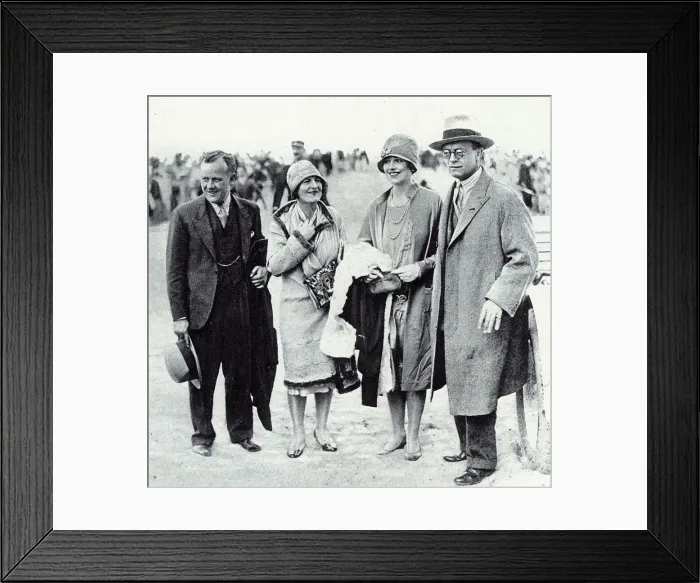 Framed Print : British entertainers fly into Deauville Framed Print : British entertainers fly into Deauville