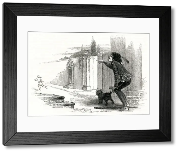 Framed Print : Illustration, Two Gentlemen of Verona, William Shakespeare Framed Print : Illustration, Two Gentlemen of Verona, William Shakespeare