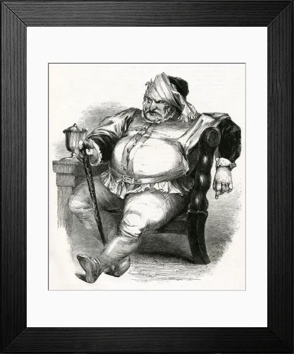 Framed Print : Illustration, Merry Wives of Windsor, William Shakespeare Framed Print : Illustration, Merry Wives of Windsor, William Shakespeare