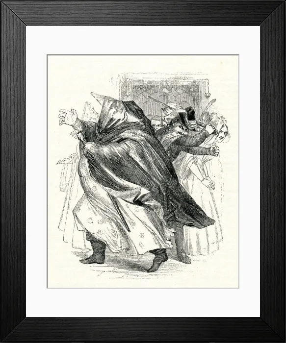 Framed Print : Illustration, Merry Wives of Windsor, William Shakespeare Framed Print : Illustration, Merry Wives of Windsor, William Shakespeare