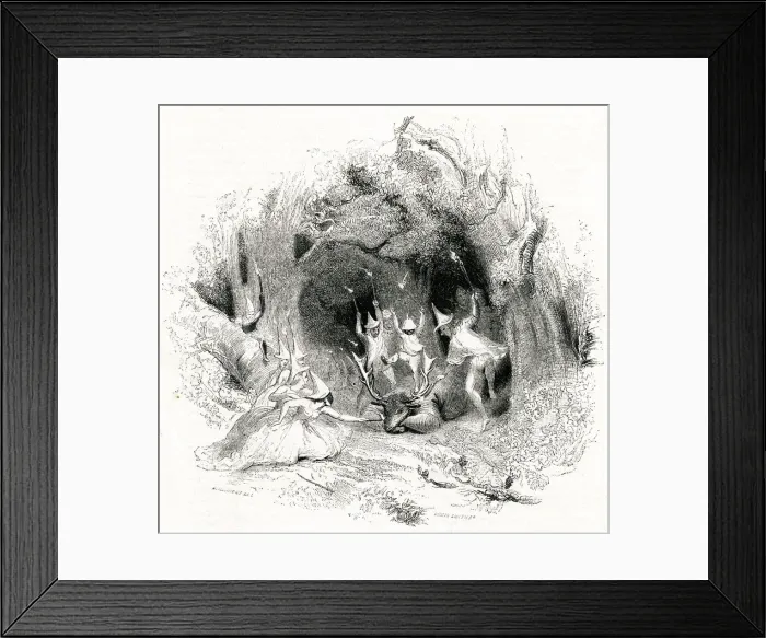 Framed Print : Illustration, Merry Wives of Windsor, William Shakespeare Framed Print : Illustration, Merry Wives of Windsor, William Shakespeare