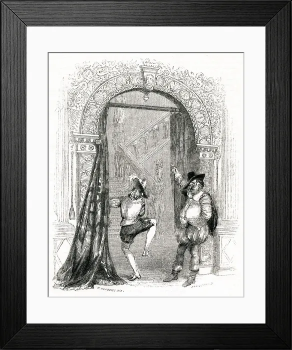 Framed Print : Illustration, Twelfth Night, by William Shakespeare Framed Print : Illustration, Twelfth Night, by William Shakespeare