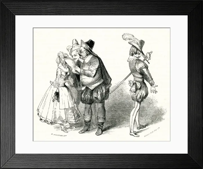 Framed Print : Illustration, Twelfth Night, by William Shakespeare Framed Print : Illustration, Twelfth Night, by William Shakespeare