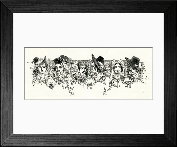 Framed Print : Illustration, Twelfth Night, by William Shakespeare Framed Print : Illustration, Twelfth Night, by William Shakespeare