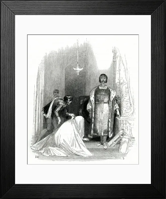 Framed Print : Illustration, Measure for Measure, by William Shakespeare Framed Print : Illustration, Measure for Measure, by William Shakespeare