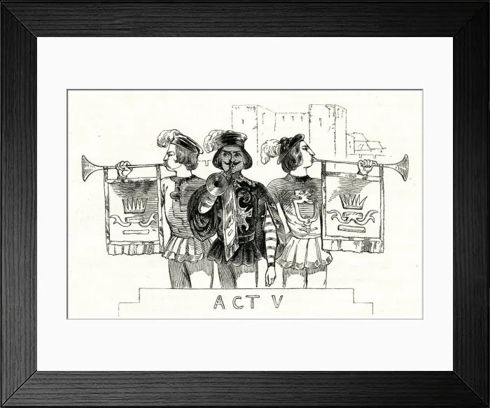Framed Print : Illustration, Measure for Measure, by William Shakespeare Framed Print : Illustration, Measure for Measure, by William Shakespeare