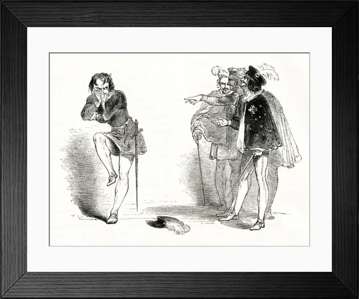 Framed Print : Illustration, Much Ado About Nothing, by William Shakespeare Framed Print : Illustration, Much Ado About Nothing, by William Shakespeare