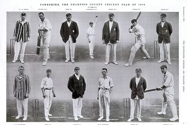Yorkshire, The Champion County Cricket Team 1919
