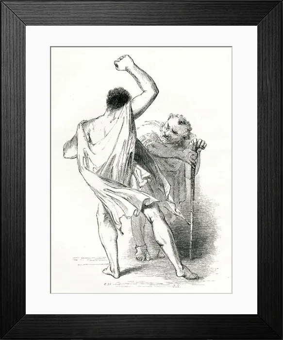 Framed Print : Illustration, Troilus and Cressida, by William Shakespeare Framed Print : Illustration, Troilus and Cressida, by William Shakespeare