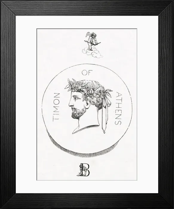 Framed Print : Illustration, Timon of Athens, by William Shakespeare Framed Print : Illustration, Timon of Athens, by William Shakespeare
