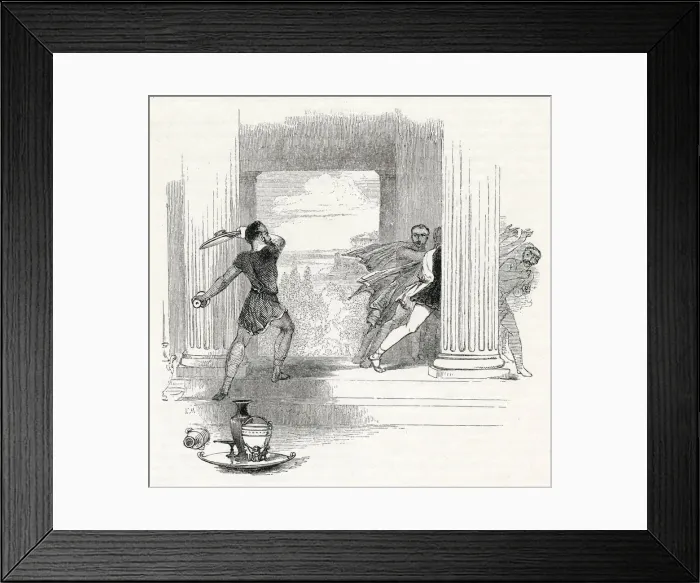 Framed Print : Illustration, Timon of Athens, by William Shakespeare Framed Print : Illustration, Timon of Athens, by William Shakespeare