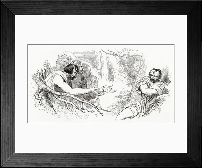 Framed Print : Illustration, Timon of Athens, by William Shakespeare Framed Print : Illustration, Timon of Athens, by William Shakespeare