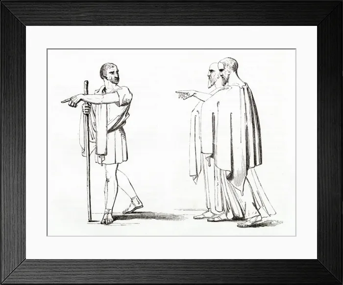 Framed Print : Illustration, Timon of Athens, by William Shakespeare Framed Print : Illustration, Timon of Athens, by William Shakespeare
