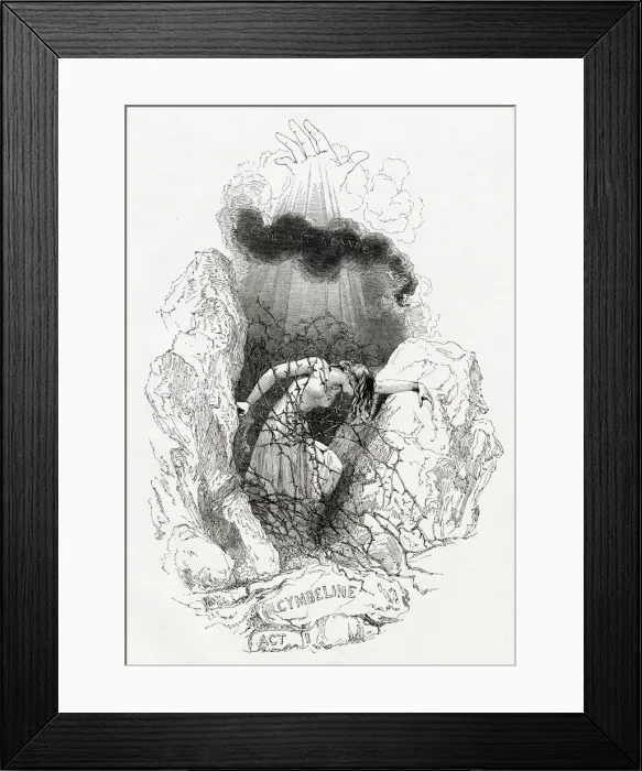Framed Print : Illustration, Cymbeline, by William Shakespeare Framed Print : Illustration, Cymbeline, by William Shakespeare