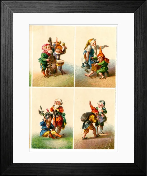 Framed Print : Gnomes and Humans Framed Print : Gnomes and Humans