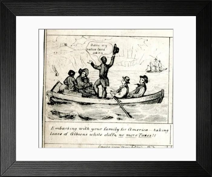 Framed Print : Emigration - Embarking for America Framed Print : Emigration - Embarking for America