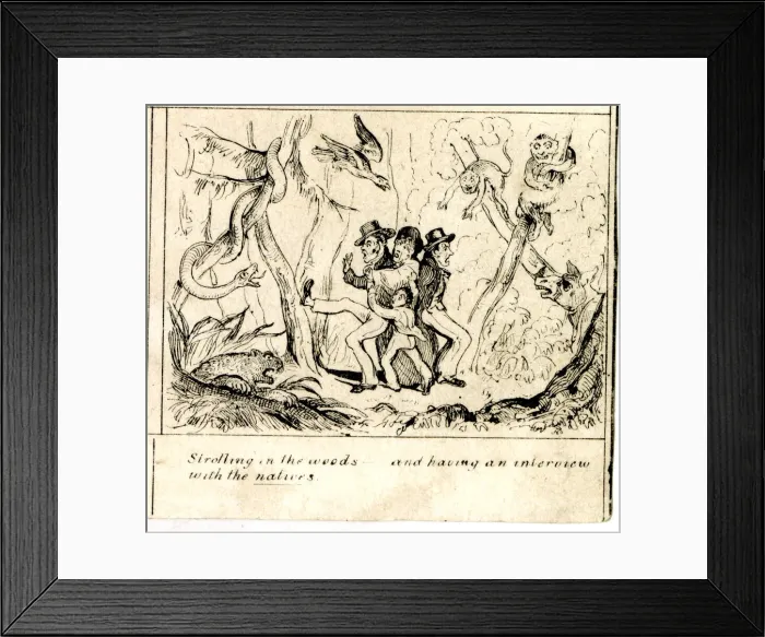 Framed Print : Emigration - Strolling in the Woods Framed Print : Emigration - Strolling in the Woods