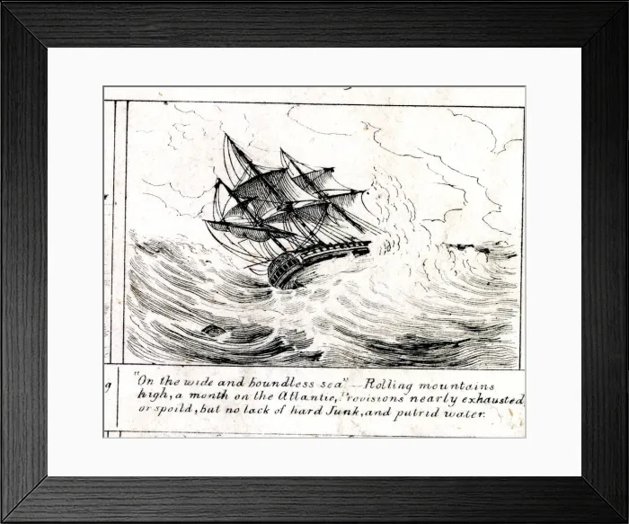 Framed Print : Emigration - on the wide and boundless sea Framed Print : Emigration - on the wide and boundless sea