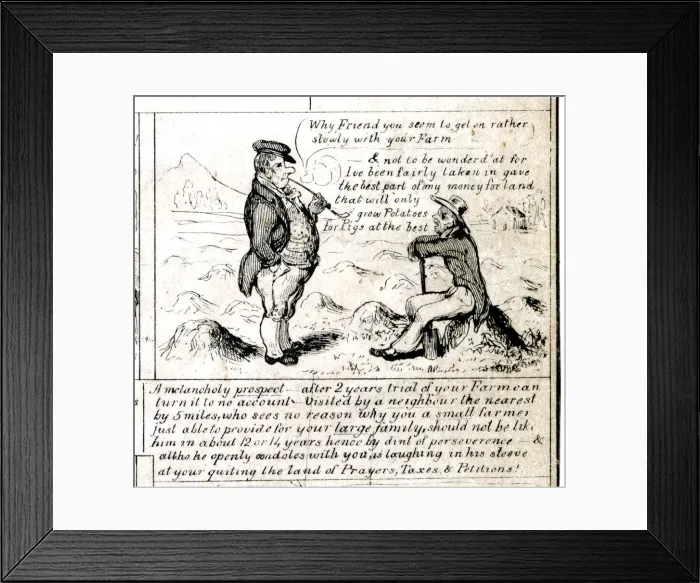 Framed Print : Emigration - A melancholy prospect Framed Print : Emigration - A melancholy prospect