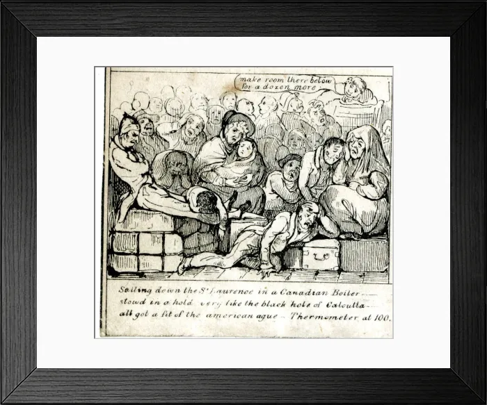 Framed Print : Emigration - Sailing down the St Laurence Framed Print : Emigration - Sailing down the St Laurence