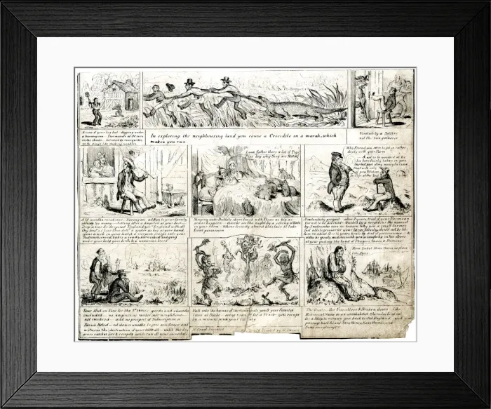 Framed Print : Emigration - Progress and Vicissitudes Framed Print : Emigration - Progress and Vicissitudes