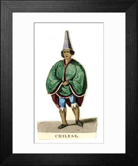 Framed Print : Scrap, Peoples of the World - Chilean Man Framed Print : Scrap, Peoples of the World - Chilean Man
