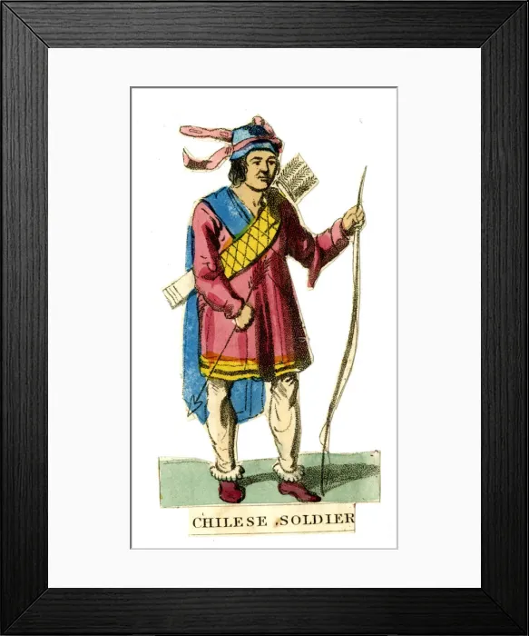Framed Print : Scrap, Peoples of the World - Chilean Soldier Framed Print : Scrap, Peoples of the World - Chilean Soldier
