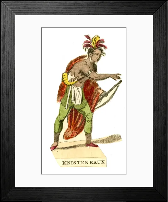 Framed Print : Scrap, Peoples of the World - Knisteneaux (Cree) Framed Print : Scrap, Peoples of the World - Knisteneaux (Cree)