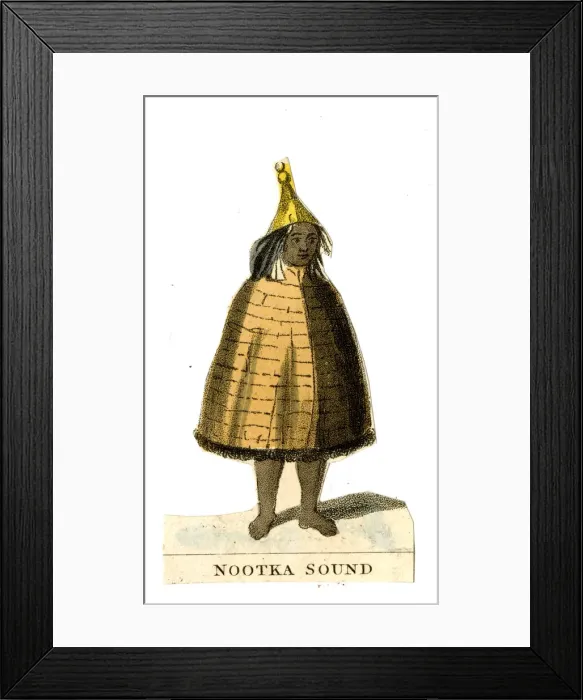 Framed Print : Scrap, Peoples of the World - North American Nootka Sound Framed Print : Scrap, Peoples of the World - North American Nootka Sound