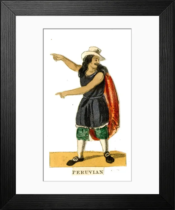 Framed Print : Scrap, Peoples of the World - Peruvian Man Framed Print : Scrap, Peoples of the World - Peruvian Man