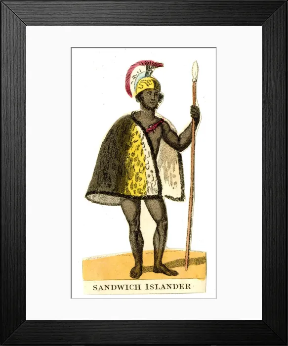 Framed Print : Scrap, Peoples of the World - Sandwich Islander Framed Print : Scrap, Peoples of the World - Sandwich Islander