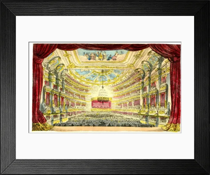 Framed Print : Berlin Opera House - viewed from the stage Framed Print : Berlin Opera House - viewed from the stage