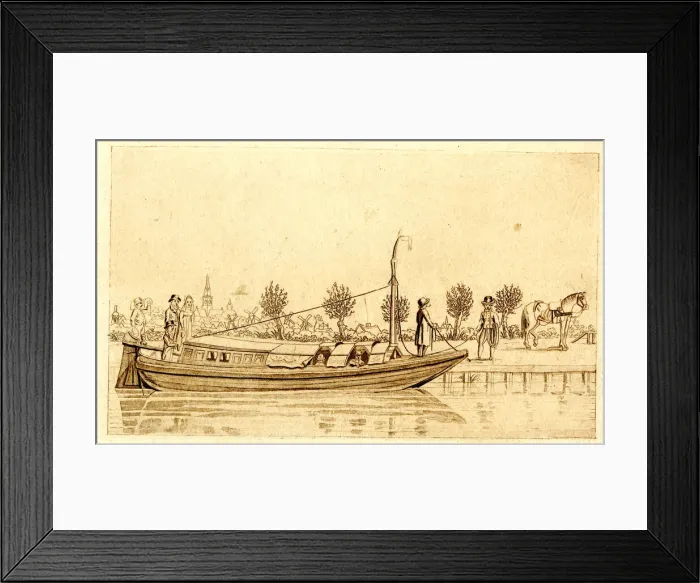 Framed Print : Water taxi for travellers in Holland Framed Print : Water taxi for travellers in Holland
