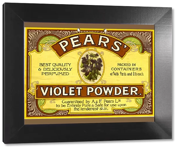 Advertising Showcard, A & F Pears, Violet Powder
